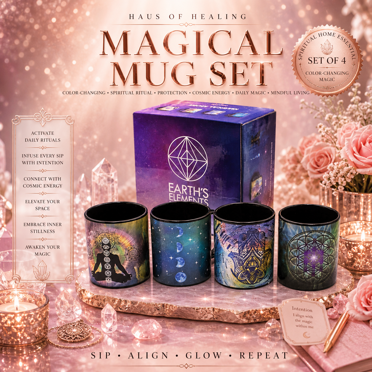 Color Changing Magical Mugs Set Of 4