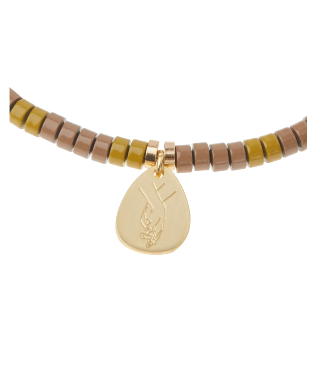 Intention Charm Bracelet - Amazonite/Gold - Stone Of Courage